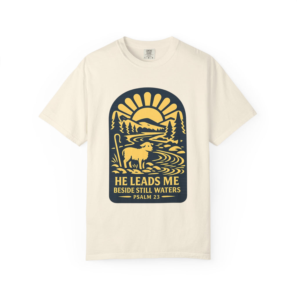 He Leads Me T-Shirt