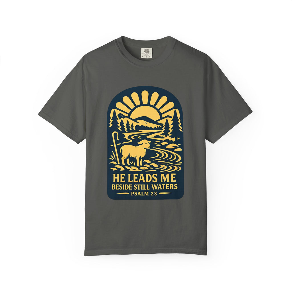 He Leads Me T-Shirt