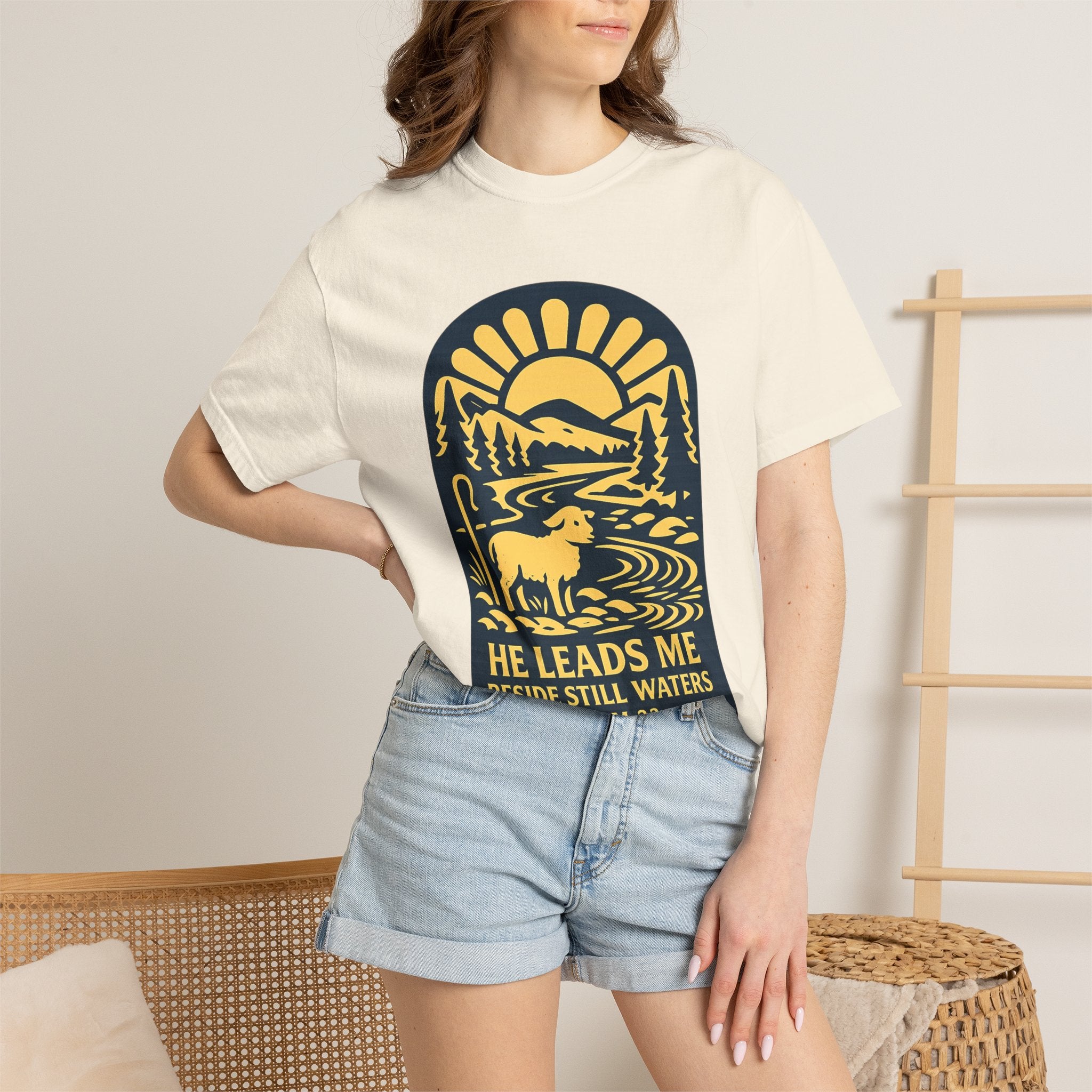He Leads Me T-Shirt