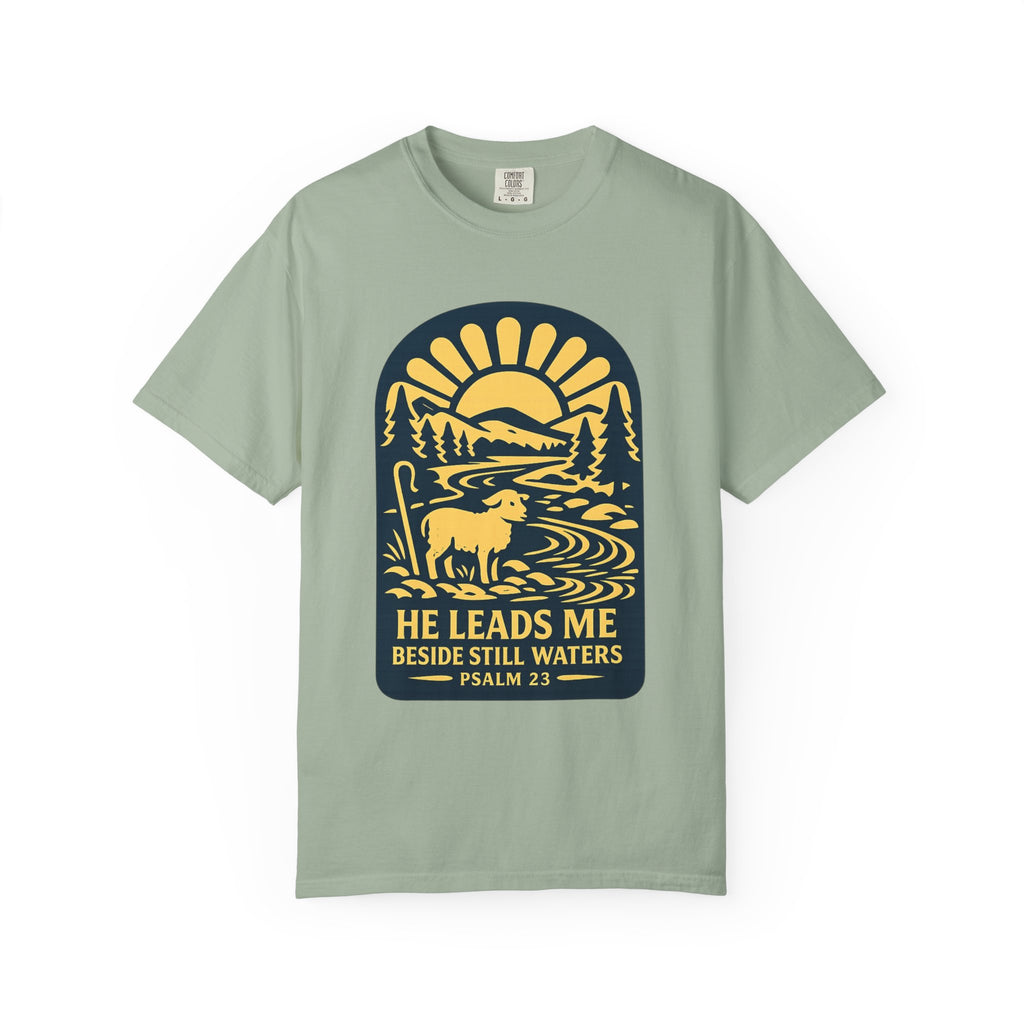 He Leads Me T-Shirt