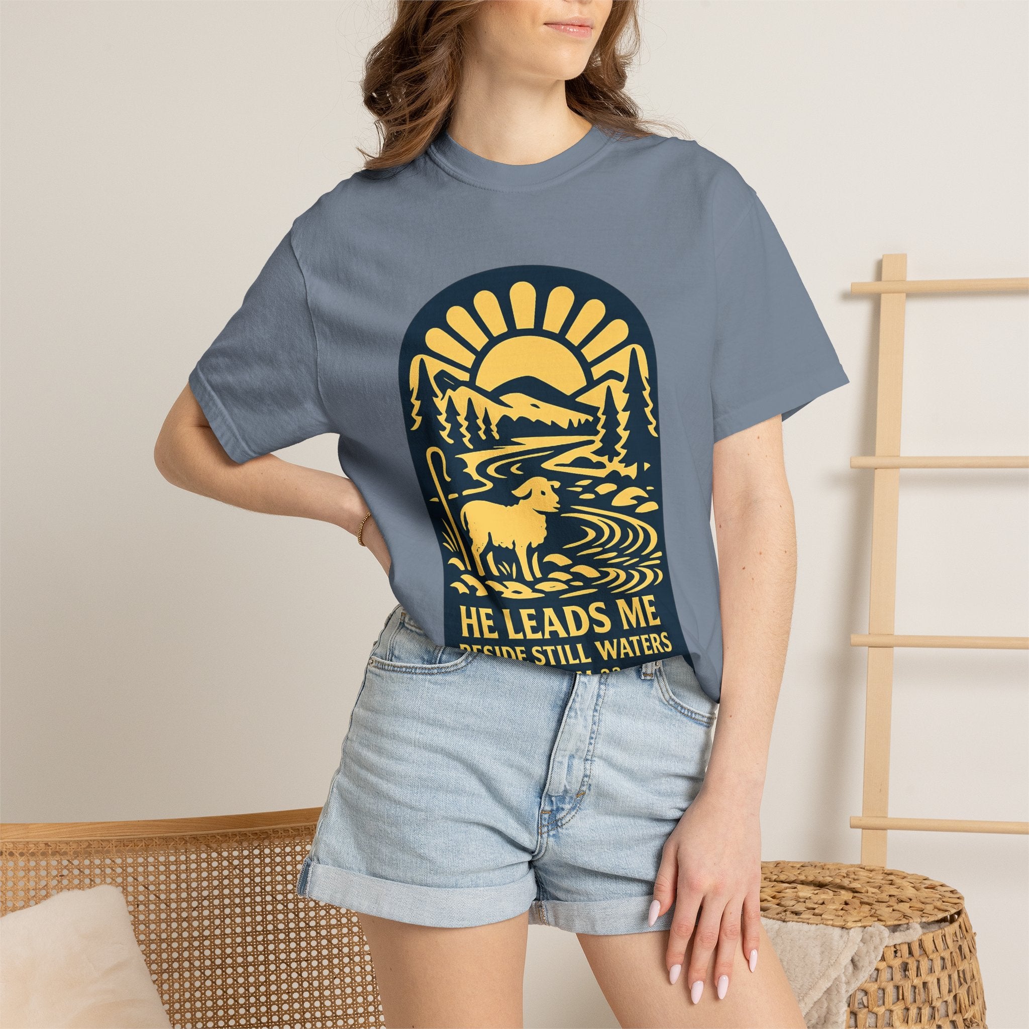 He Leads Me T-Shirt