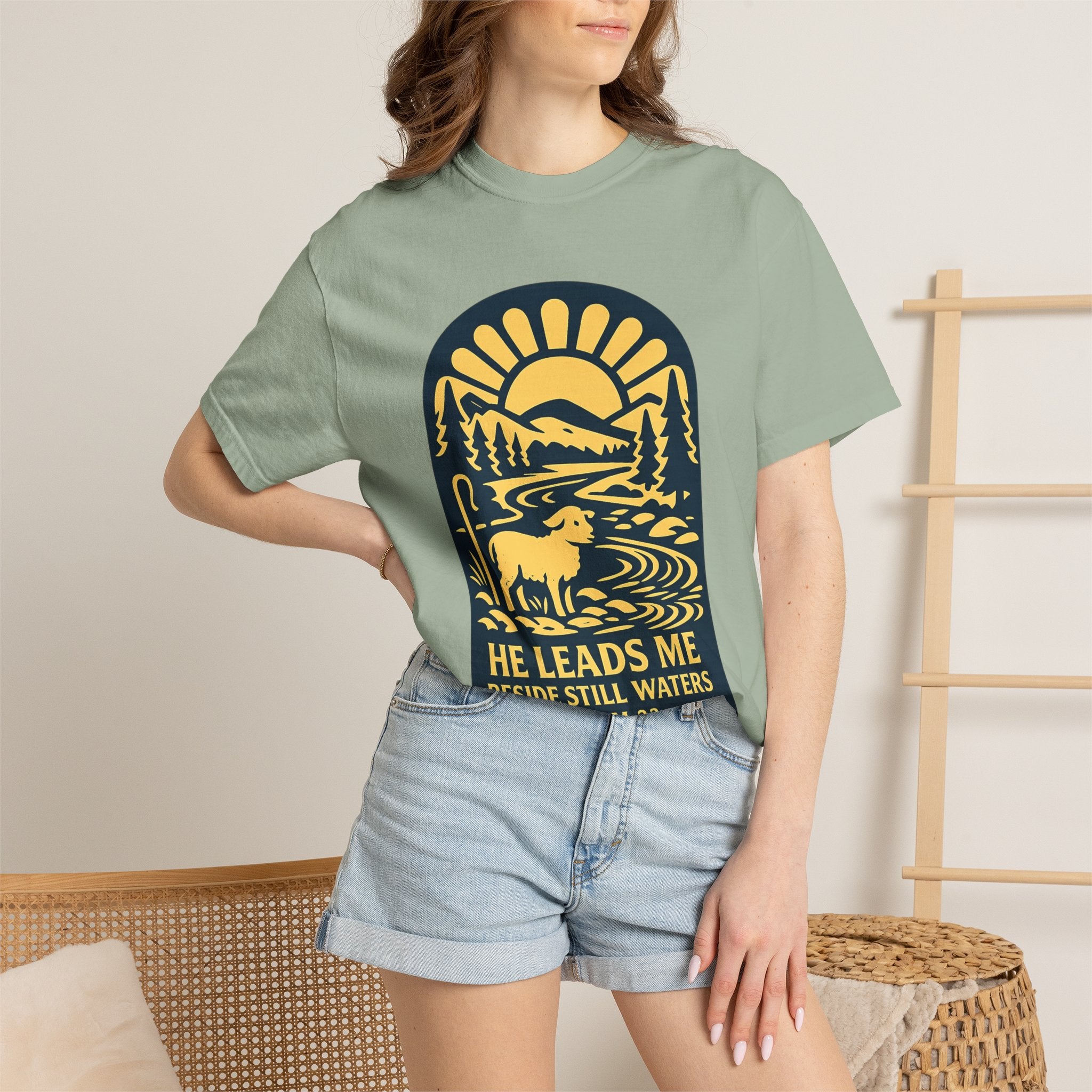 He Leads Me T-Shirt